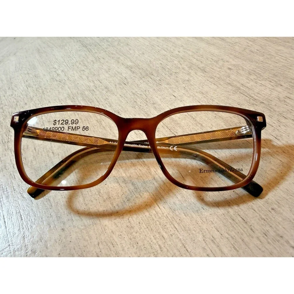 Ermenegildo Zegna EZ5203 052 Dark Havana‎ Eyeglasses 56-18-145 Men's New Frame
